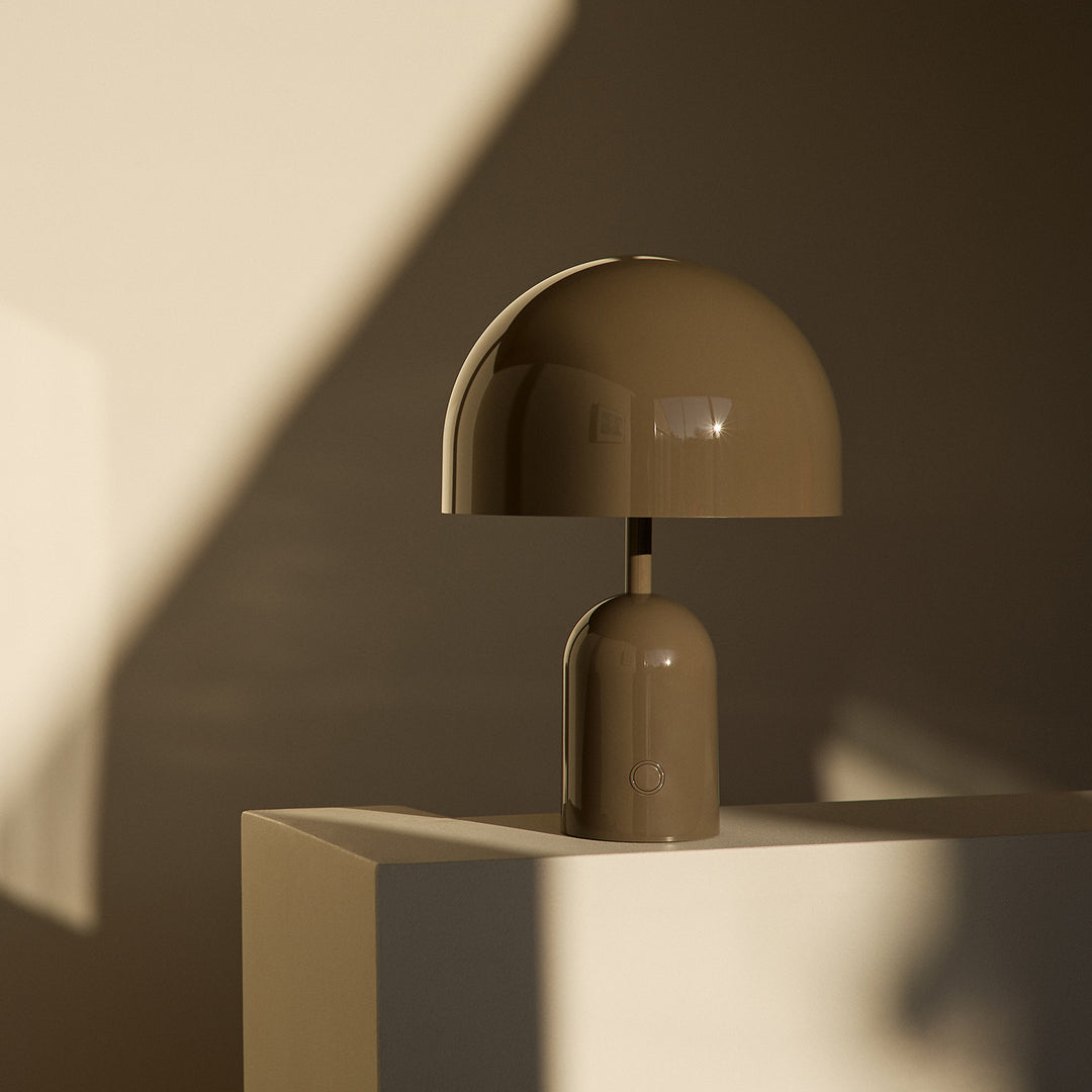 tom dixon | bell portable lamp | taupe