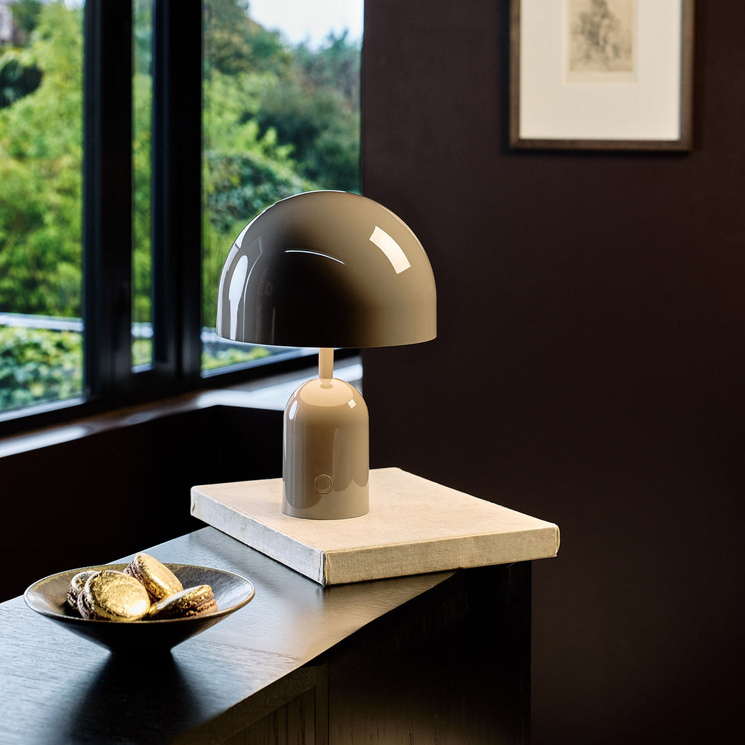 tom dixon | bell portable lamp | taupe