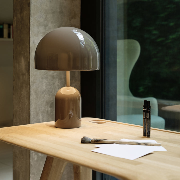 tom dixon | bell portable lamp | taupe