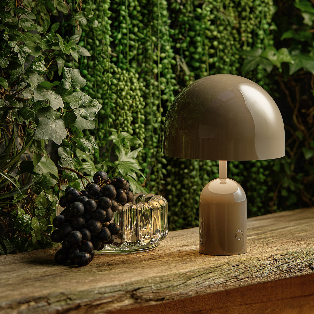 tom dixon | bell portable lamp | taupe