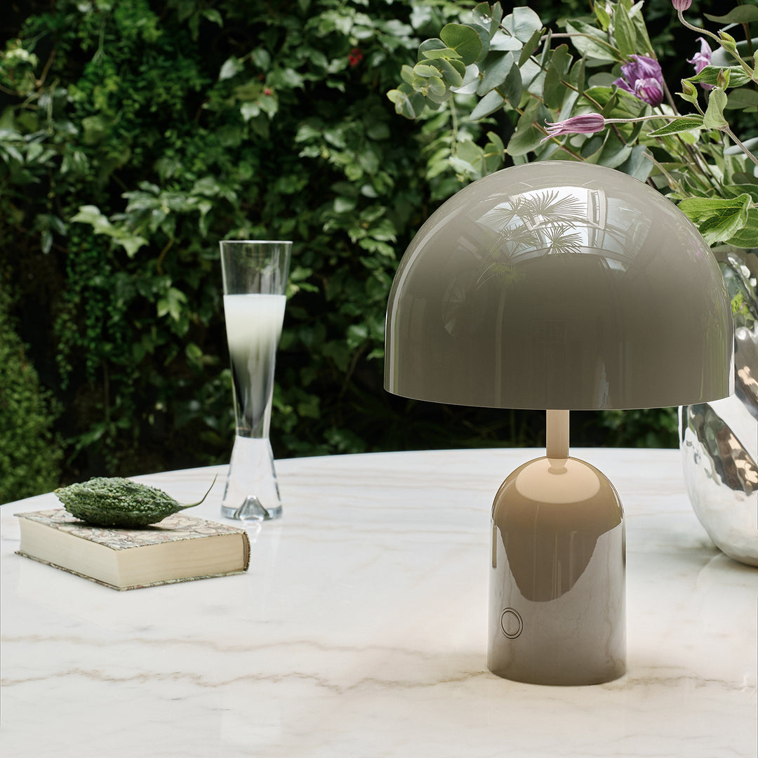 tom dixon | bell portable lamp | taupe