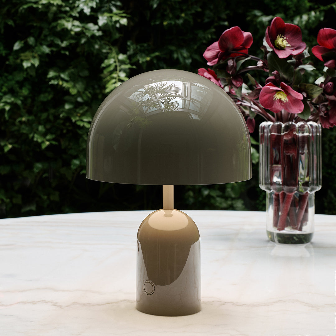 tom dixon | bell portable lamp | taupe