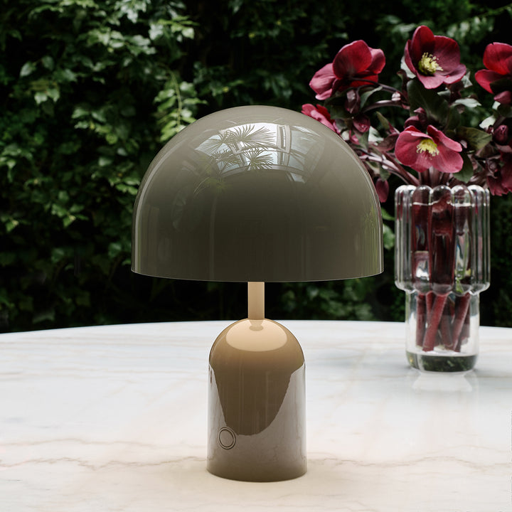 tom dixon | bell portable lamp | taupe