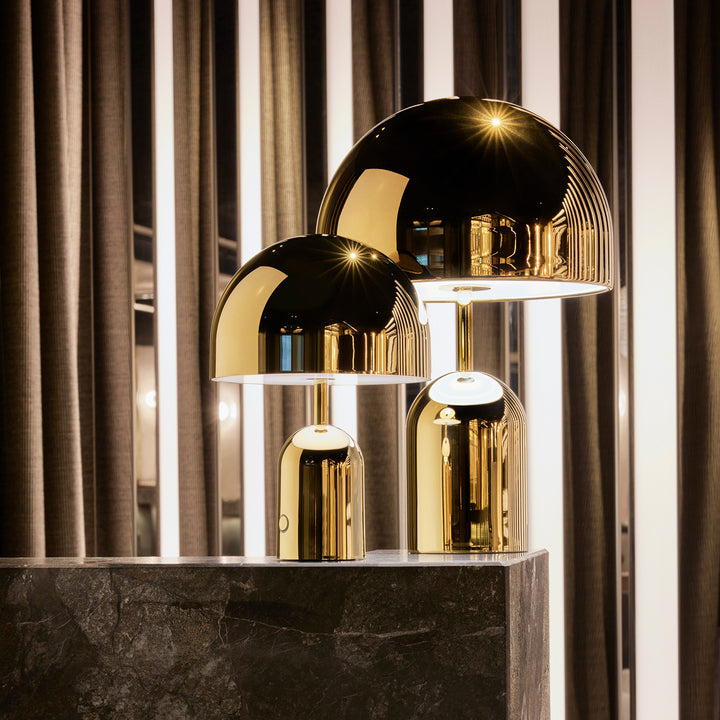 tom dixon | bell table lamp | gold