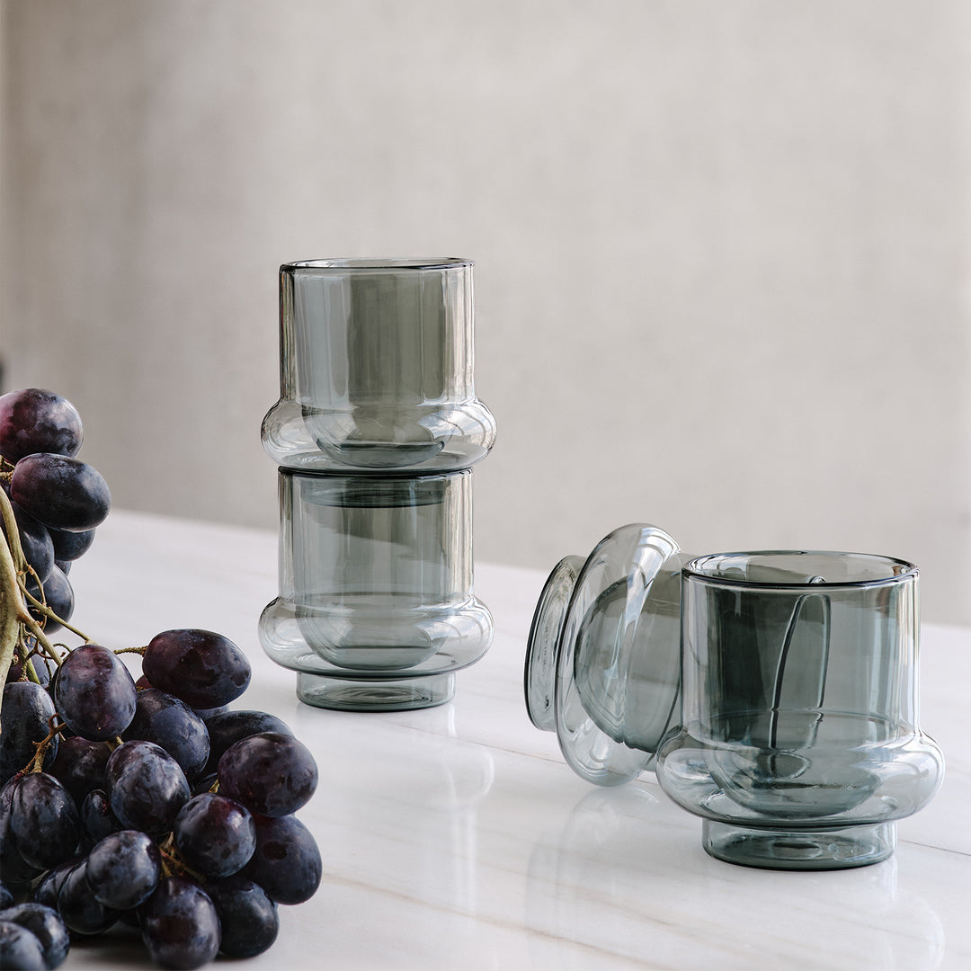 tom dixon | bump coffee cup | set of 2 | grey