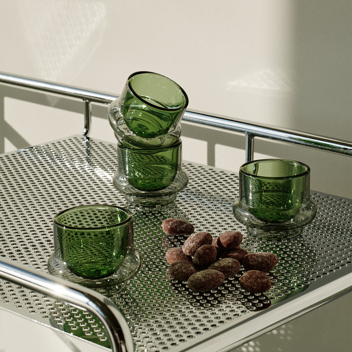 tom dixon | bump espresso cup | set of 4 | green