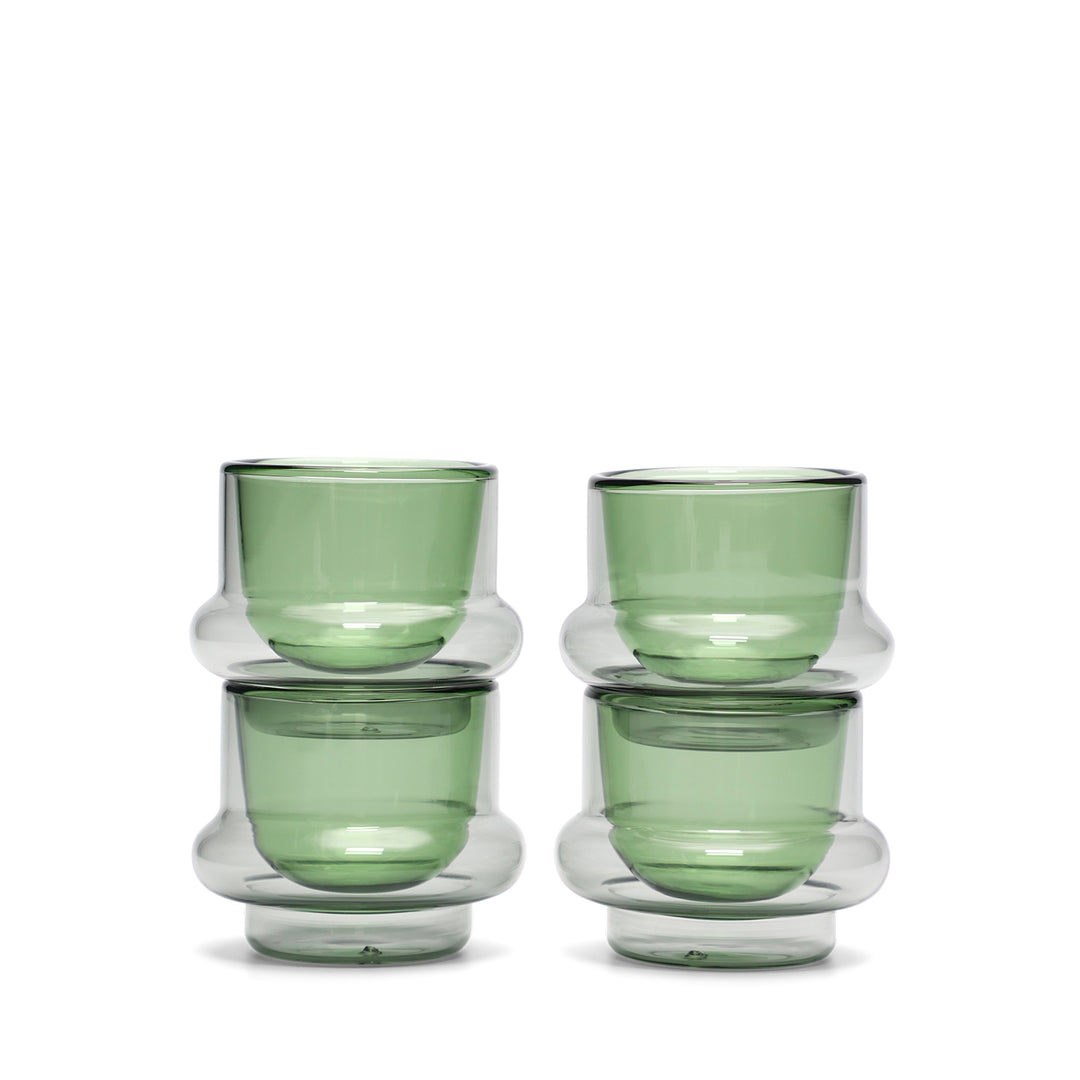tom dixon | bump espresso cup | set of 4 | green