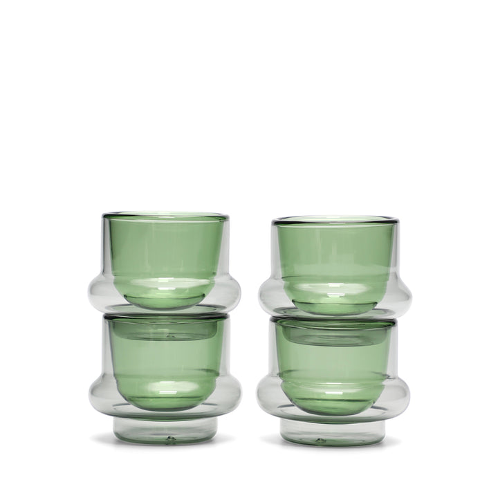 tom dixon | bump espresso cup | set of 4 | green