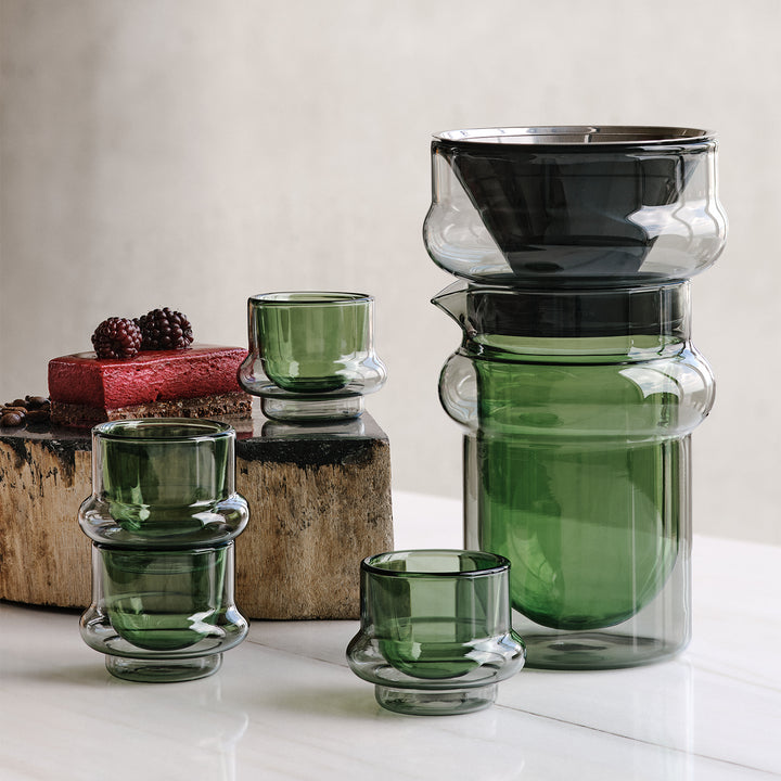 tom dixon | bump espresso cup | set of 4 | green