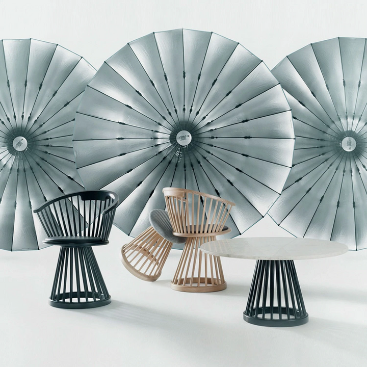 tom dixon | fan dining chair | black