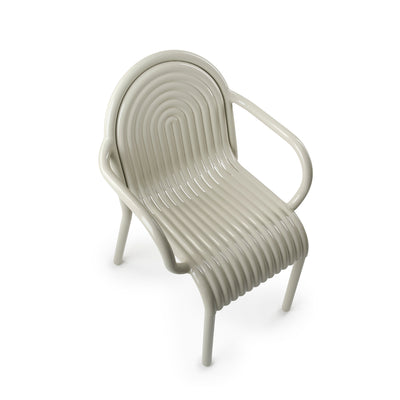 tom dixon | groove outdoor armchair | putty