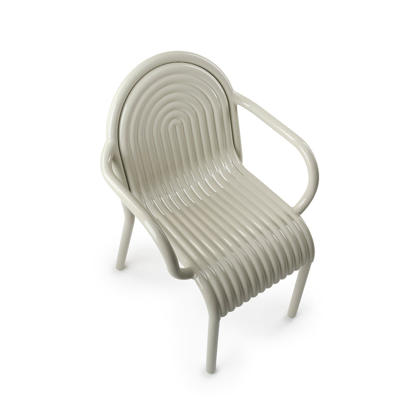 tom dixon | groove outdoor armchair | putty