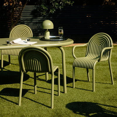 tom dixon | groove outdoor table | moss