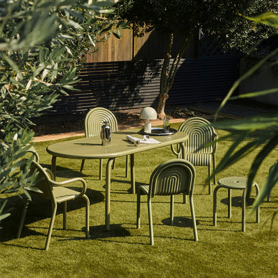 tom dixon | groove outdoor table | moss