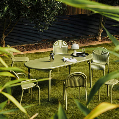 tom dixon | groove outdoor table | moss