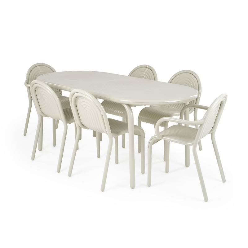 tom dixon | groove outdoor table | putty