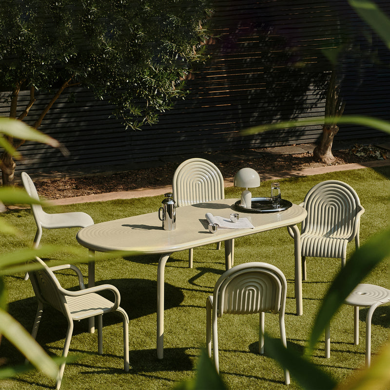 tom dixon | groove outdoor armchair | putty