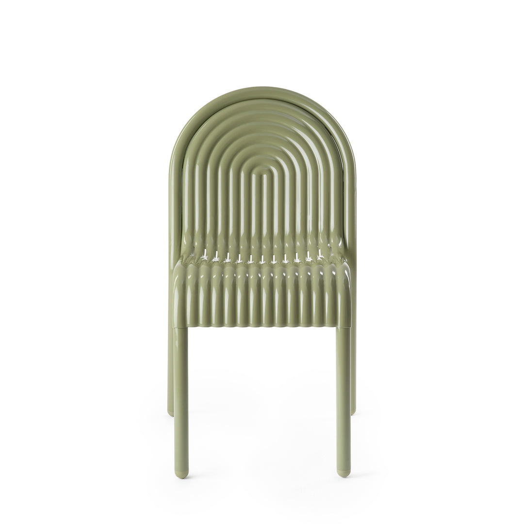 tom dixon | groove outdoor side chair | moss