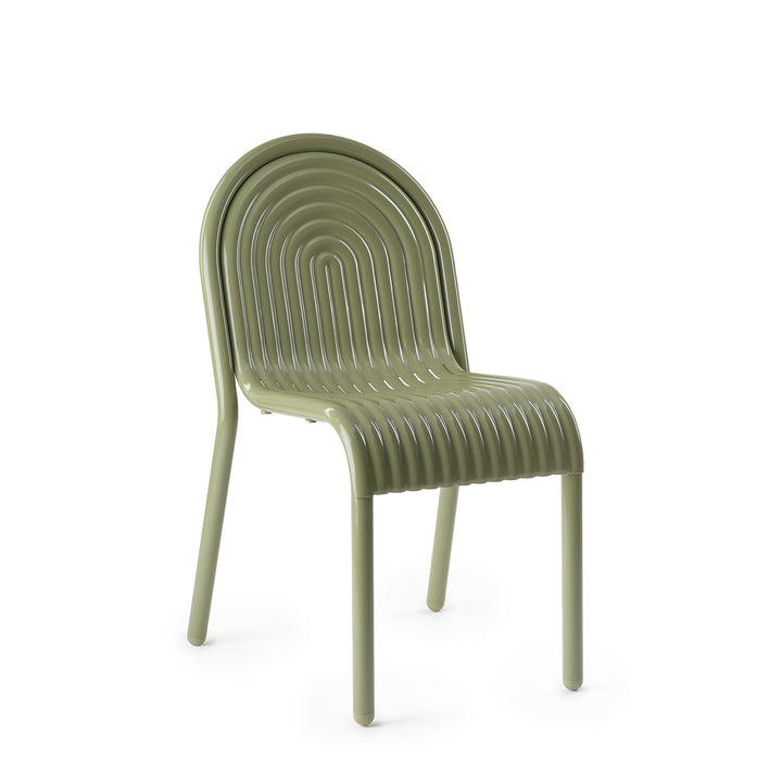 tom dixon | groove outdoor side chair | moss