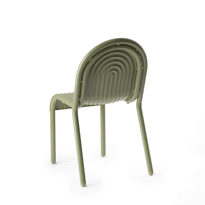 tom dixon | groove outdoor side chair | moss