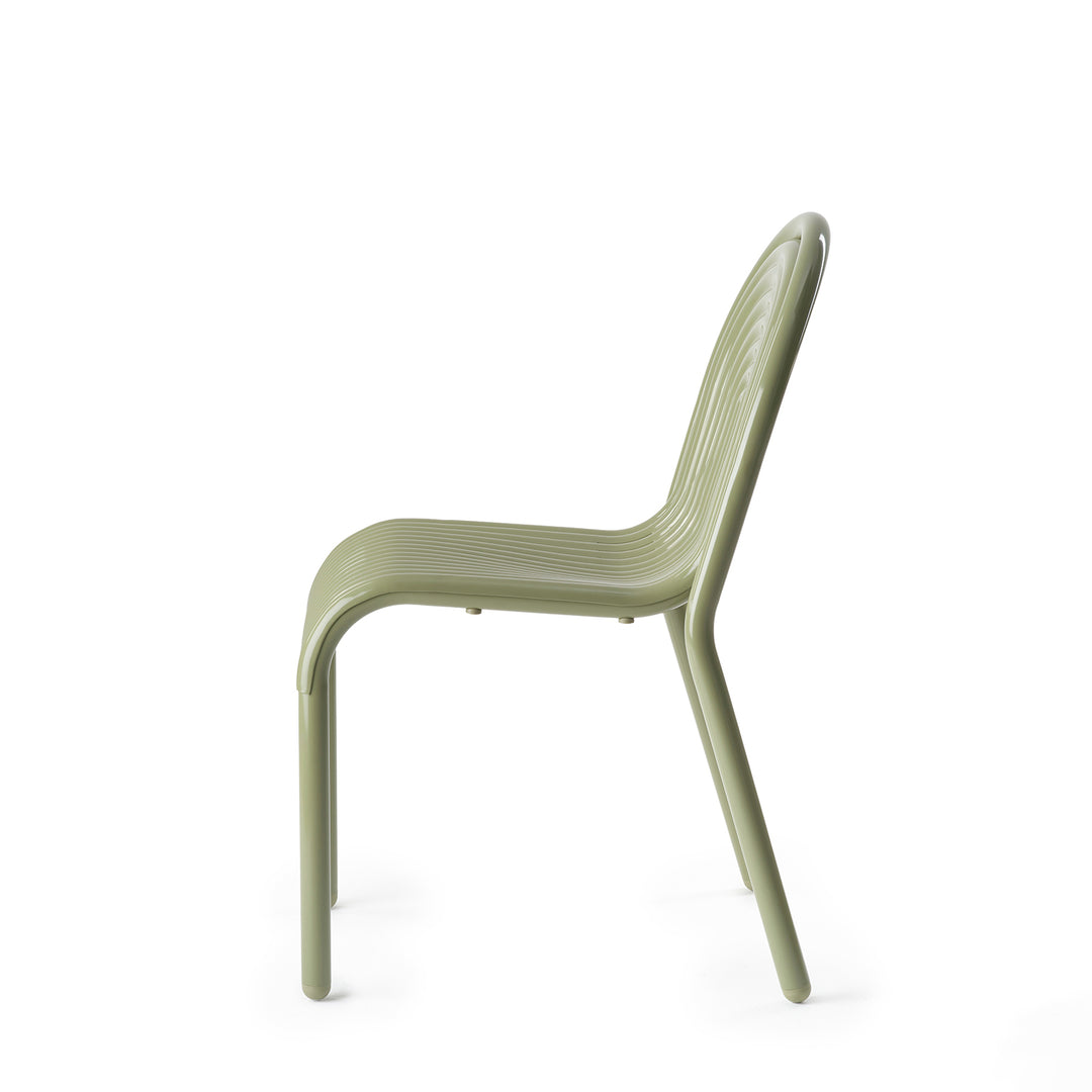 tom dixon | groove outdoor side chair | moss