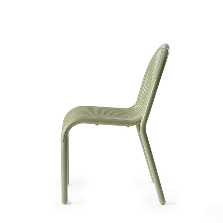 tom dixon | groove outdoor side chair | moss