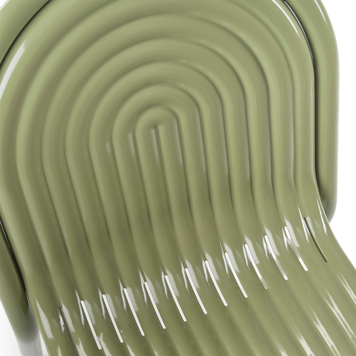 tom dixon | groove outdoor side chair | moss
