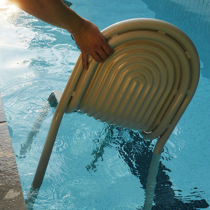 tom dixon | groove outdoor side chair | putty