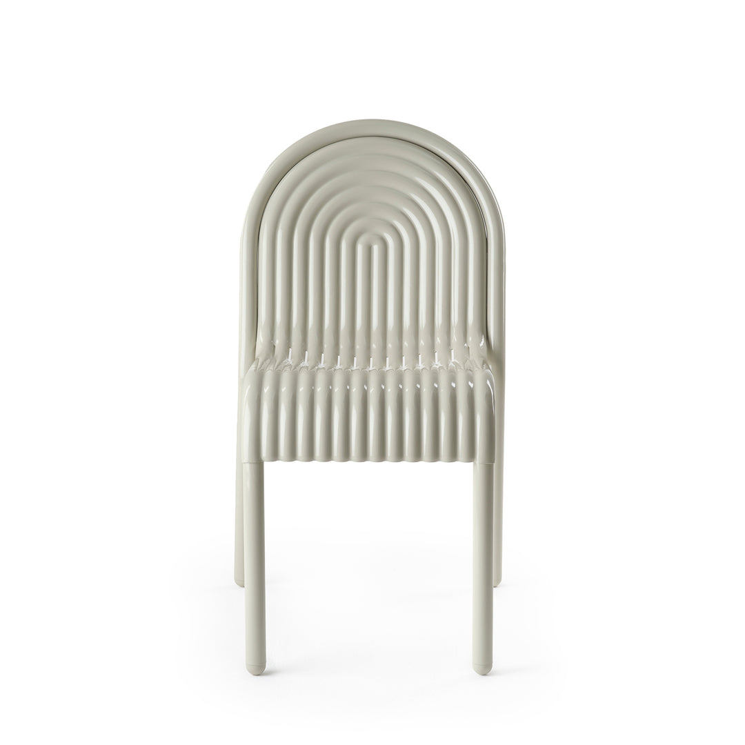 tom dixon | groove outdoor side chair | putty