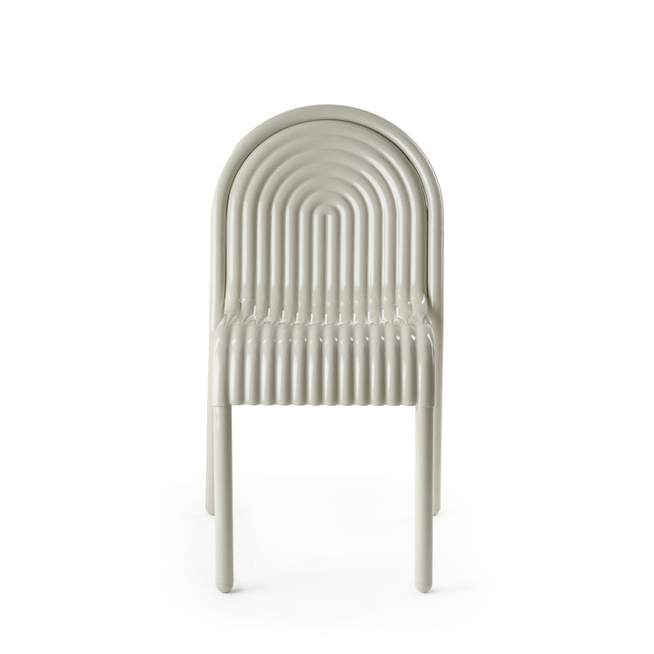 tom dixon | groove outdoor side chair | putty