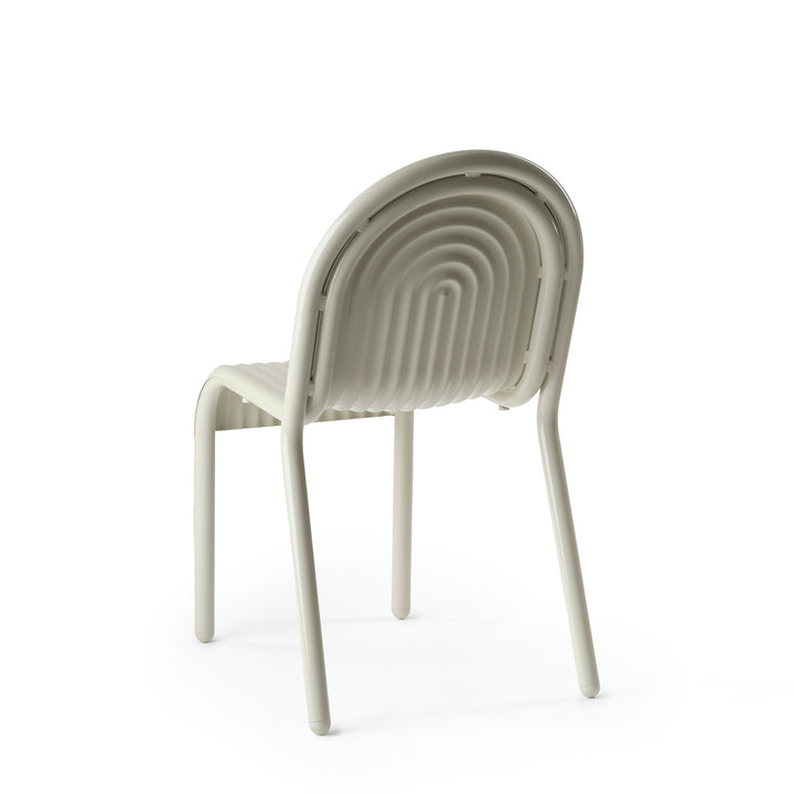 tom dixon | groove outdoor side chair | putty