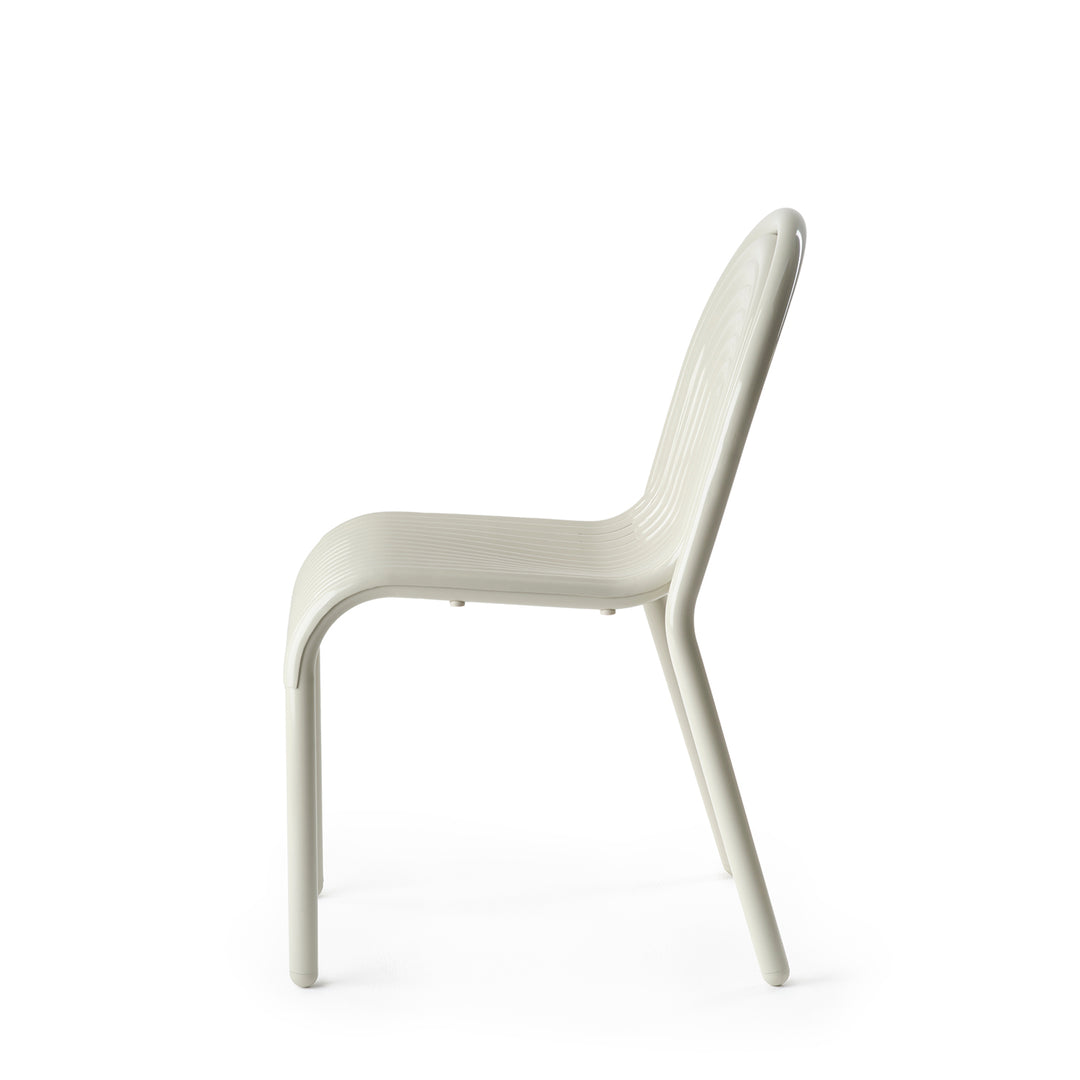 tom dixon | groove outdoor side chair | putty