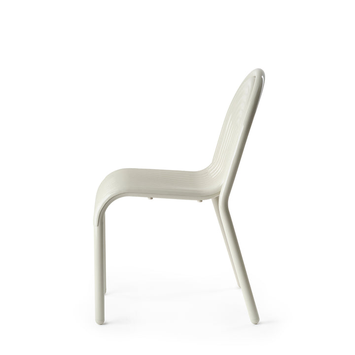 tom dixon | groove outdoor side chair | putty
