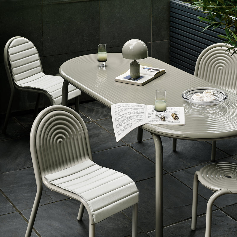 tom dixon | groove outdoor table | putty