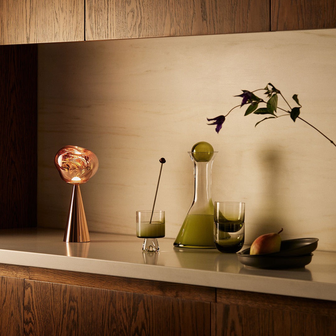 tom dixon | melt cone portable lamp | copper
