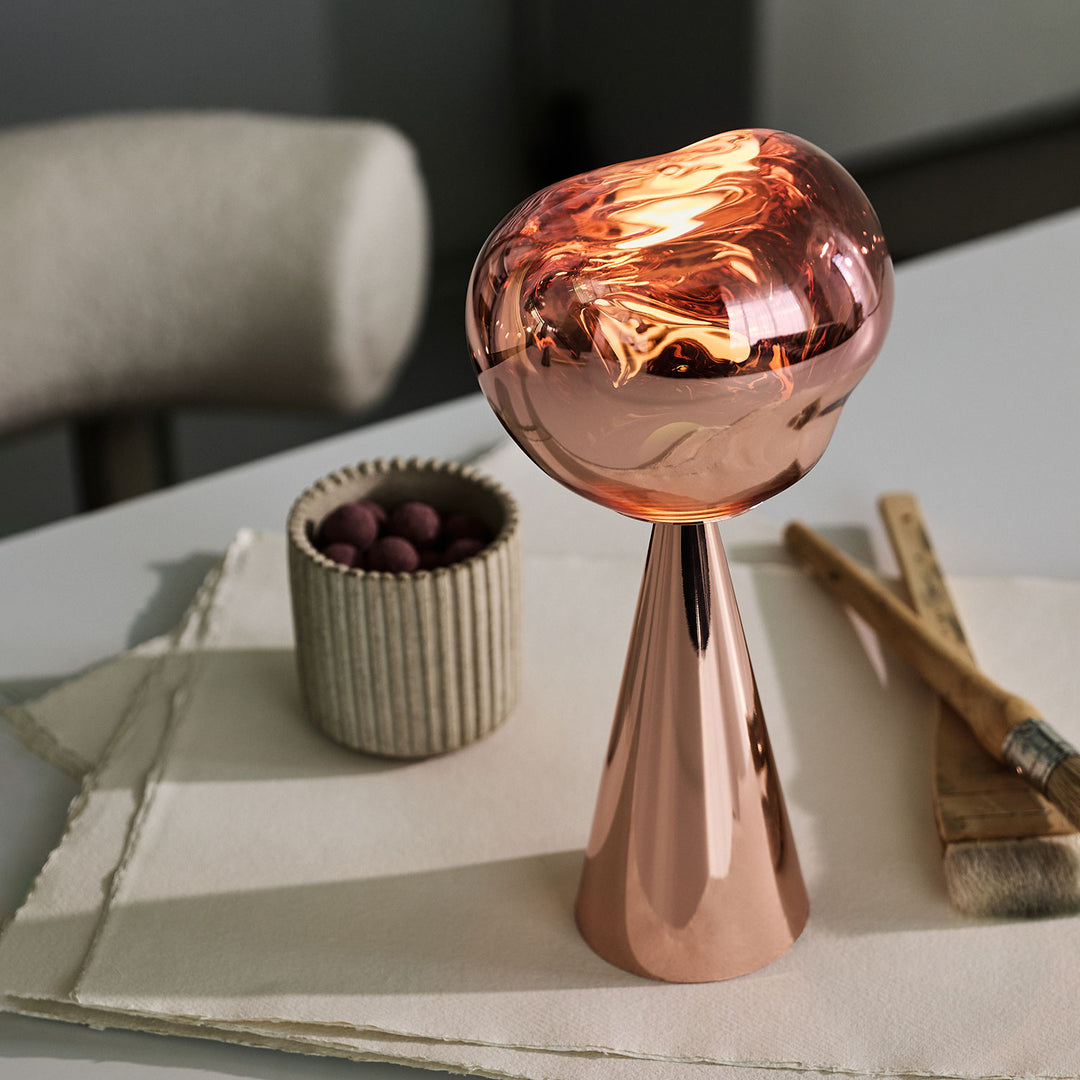 tom dixon | melt cone portable lamp | copper