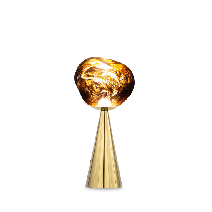 tom dixon | melt cone portable lamp | gold