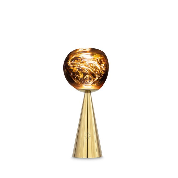 tom dixon | melt cone portable lamp | gold