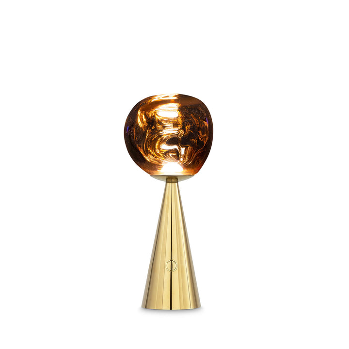 tom dixon | melt cone portable lamp | gold