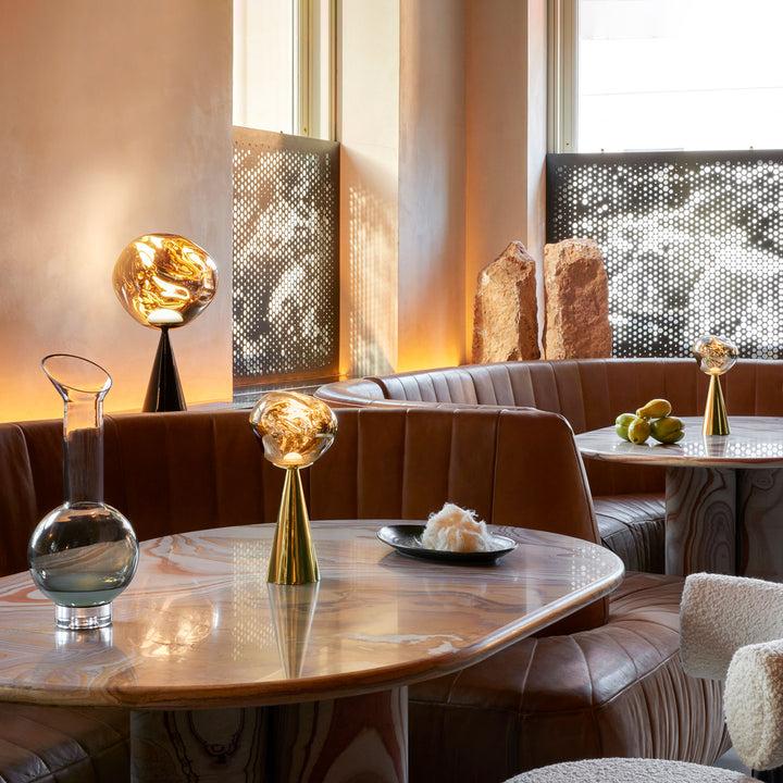 tom dixon | melt cone portable lamp | gold