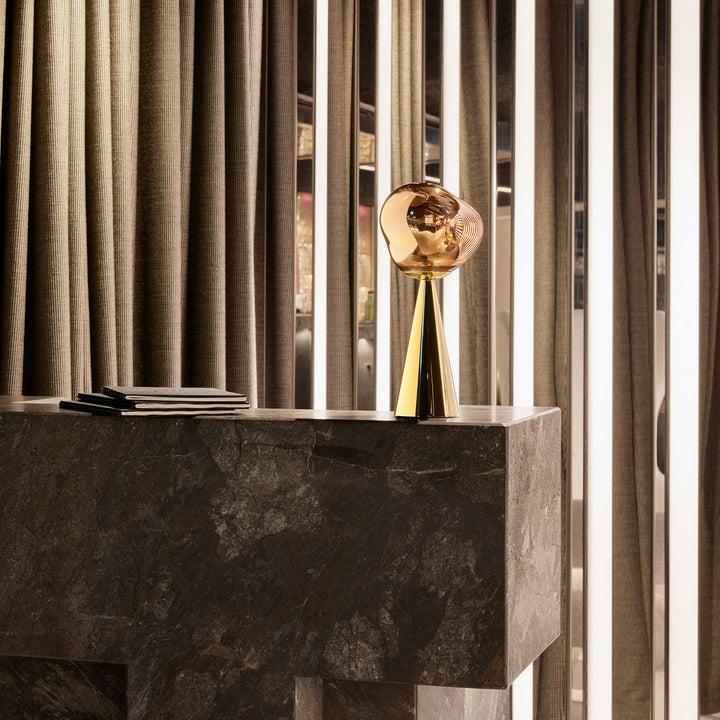 tom dixon | melt cone portable lamp | gold