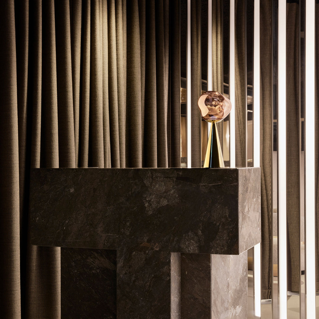 tom dixon | melt cone portable lamp | gold