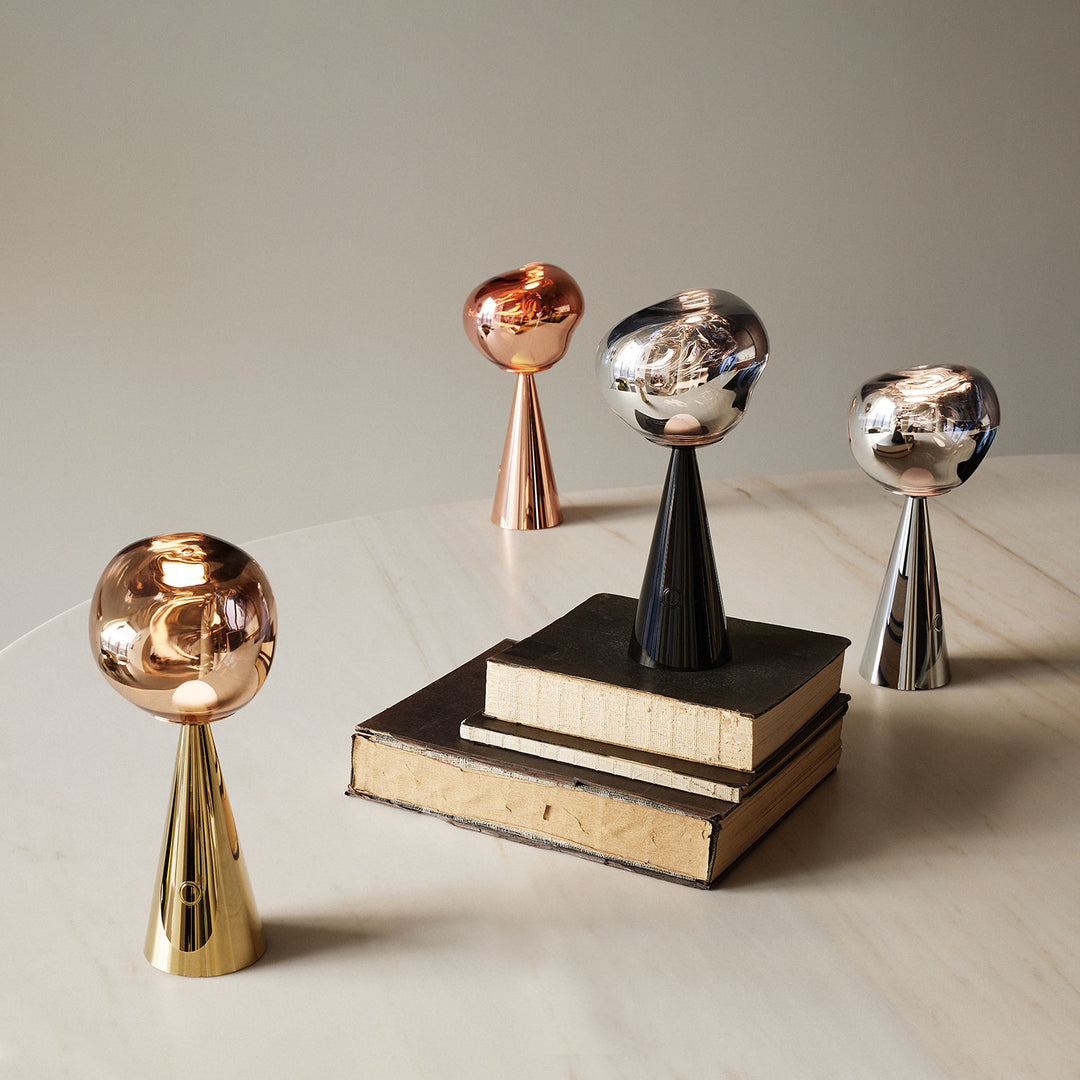 tom dixon | melt cone portable lamp | gold