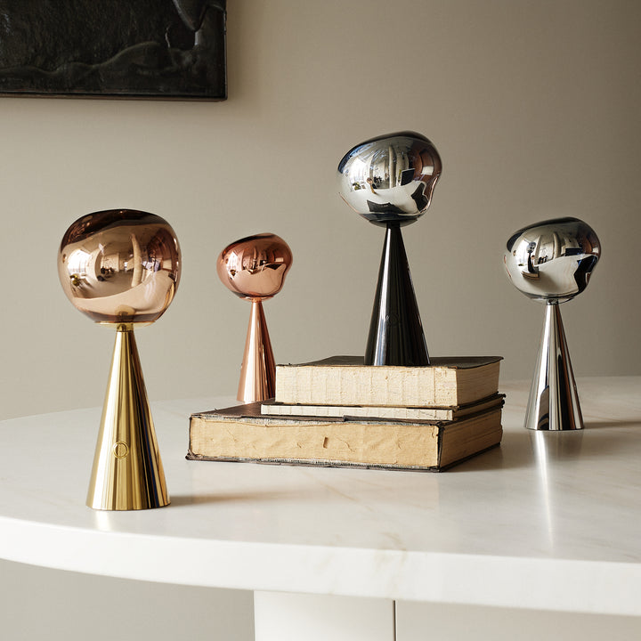 tom dixon | melt cone portable lamp | silver