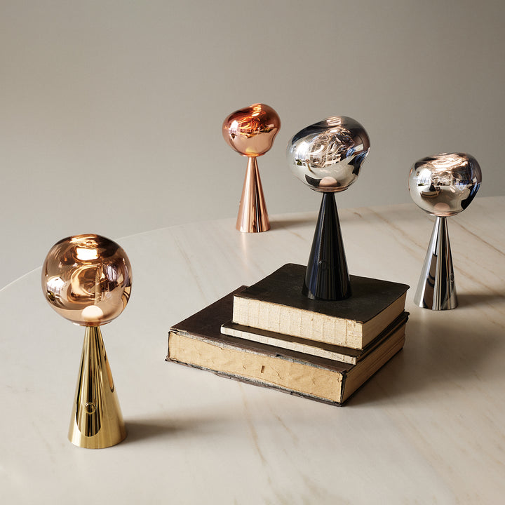 tom dixon | melt cone portable lamp | silver
