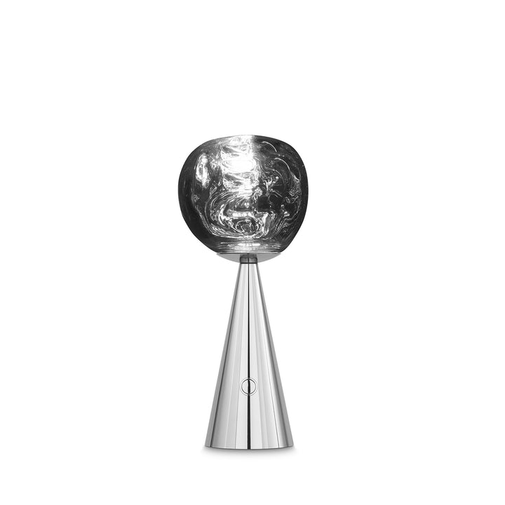 tom dixon | melt cone portable lamp | silver