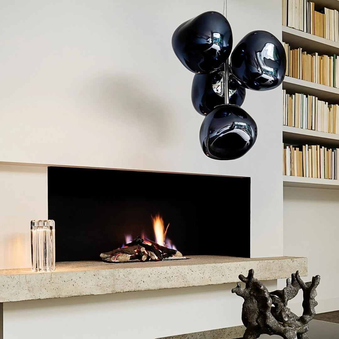 tom dixon | mini chrome chandelier | smoke - LC