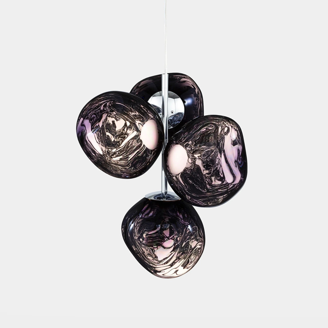 tom dixon | mini chrome chandelier | smoke - LC