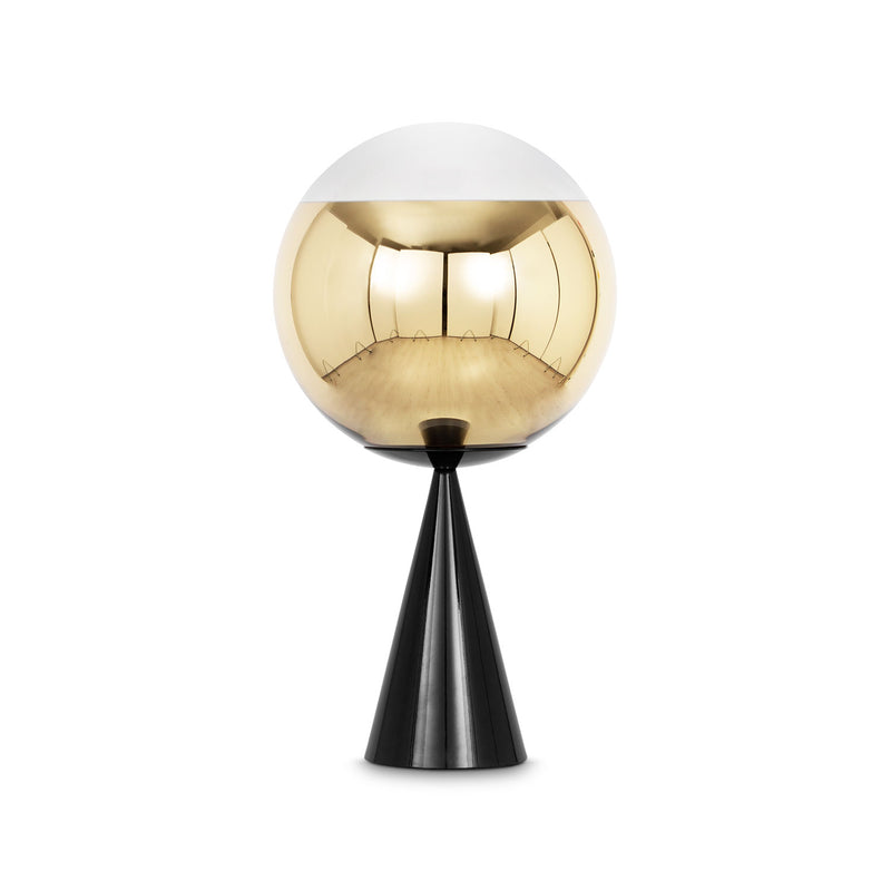 tom dixon | mirror ball table lamp | cone fat | gold