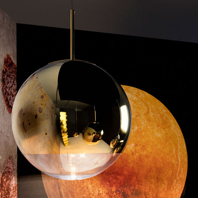 tom dixon | mirror ball pendant light | gold 25cm